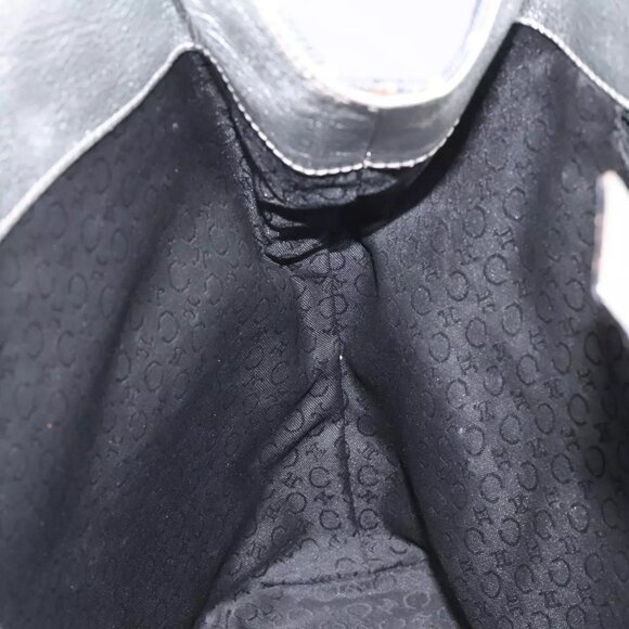 CELINE C Sulky Circle Shoulder Bag Canvas Navy Clear Auth 114765 - Picture 13 of 16